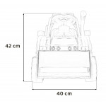 Elektrický traktor s lyžicou G320 - modrý